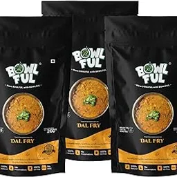 Bowlful Dal Fry, 50 GMS Each, Pack of 3, Mild North Indian Dal with Rich Yellow Lentils and Spices. 100% Natural, Freeze Dried Food-picture-23