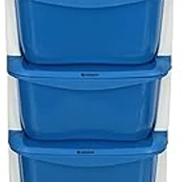 SIMPARTE 6 Layer Plastic Drawer Storage Organizer & Durable Modular Cabinet for Home, Office, Kitchen, Kids Room & School – Multipurpose Storage Rack for Toys & More (Blue)-picture-10
