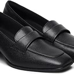 yoho Bliss Heel 001 Slip-on Loafers for Women | Comfortable & Stylish Block Heeled | Fashion Moccasins with Footpharma Footbed | Perfect for Casual, Formal Shoe-picture-32