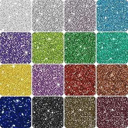 INDIKONB Sparkle Fine Glitter Dust Powder for Craft & Art | Multicolor Glitter for Resin, Nail Art, Scrapbooking, Candle Making & More (16 Colors)-picture-21