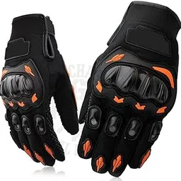 FIYA FITNESS ZONE KTM Moto Biker Synthetic Hand Gloves for Riding Bikes/Motorcycles/Cycles/Motorsports (Orange, Free Size)-picture-50