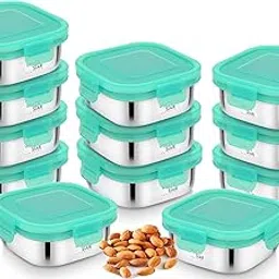 WHITE STAR Stainless Steel Food Storage Box, 450ml - 12 Pcs Containers - Airtight Food Storage Box With Lid, Leak Proof & BPA Free - Steel Container For Daily Use In Home Office-picture-23