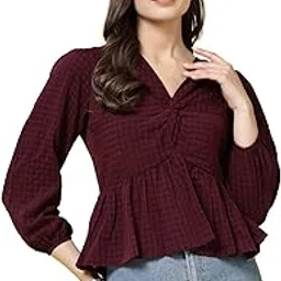 being naughty V-Neck Summer Casual Purple Top-picture-27