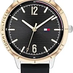 tommy hilfiger Quartz Black Dial Silicone Strap Watch for Women-picture-25