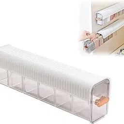 5 Grids Wall Mounted Socks and Undergarment Organizer, Transparent Storage Box for Wardrobe, Bra, Panty, Data Cable, Multi-Functional Plastic Storage Rack-picture-31