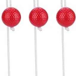 JTLB 3 Pairs Ladder Ball Toss Bolas Set Replacement Sports Balls 2 Colors (Red)-picture-22