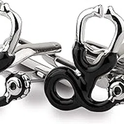 peluche The Doctor's Choice Silver Cufflinks for Men-picture-12
