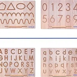 GRIDLAB English Alphabet Tracing Board With Dummy Pencil, Capital Word Acbd&Small Word Abcd, Educational Puzzle (Combo Of 2 Board Alphabet, Number & Patten Board), Kid-picture-24