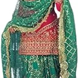PERFECT CHOICE FABRICS GeorgetteSalwar Kameez Ready to Wear"SAnarkaliStitchedSuit Fully Stitched Suit for Women"S SF261-ver001 Light Green2 XL-picture-31