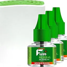 Mosquito Furr Naturals Neem Liquid Mosquito Vaporiser Refill Mosquito Vaporiser Refill With Machine (Pack 04)-picture-62