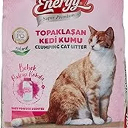 Energy Super Premium Baby Powder Scented Bentonite Cat Litter Bag 5 Liters-picture-30