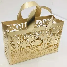Fancy Palace Elegant Reusable Gift Bags - Perfect For Wedding Return Gifts & Birthdays|Golden Bags - Versatile & Chic Gifting Option - 1 Count-picture-11