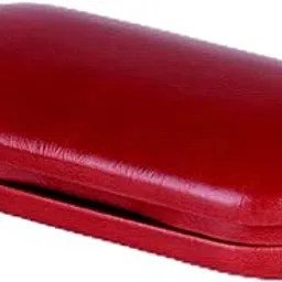 heavenglow Double Layer with Makeup Mirror Soft Spectacle Case for Travel Office Indoor red with Glasses-picture-36