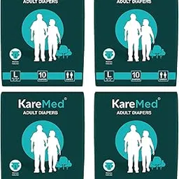 Kare Med Adult's Large Diaper (Waist Size 101-139cm /40"-55")- 40 Pieces-picture-14