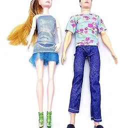 SEE Beautiful Boy and Girl Doll Set. Multi Colors Couple Doll Set-picture-10
