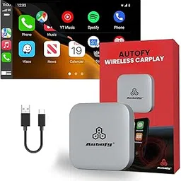 Autofy K713B Video Box Wireless Carplay Adapter Android Auto Wireless Adapter Car Accessories 4GB RAM 64GB Storage with PlayStore for YouTube for Netflix Auto Reconnect Plug & Play (2 Years Warranty) image 1