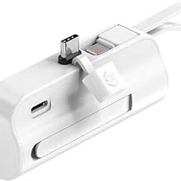 OneLife VoltEdge 15 | 5000mAh 15W Fast Charging Li-Polymer Pocket Powerbank | Type-C + Lightning Output | Compact, Stylish & Safe | Made in India (White)-picture-21