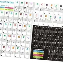 STYLEHEAVEN 2xTransparent Piano Keyboard Stickers for Beginners 88/61/54/49/37 Key-picture-20
