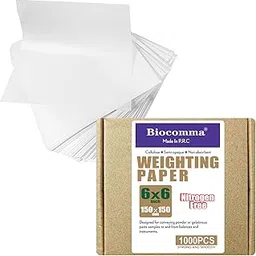 Biocomma Cellulose Weighing Paper Sheet Nitrogen Free Non-Absorbing High-Gloss (6X6",1000)-picture-10