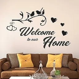 Wallstick 'Welcome to Our Home' Wall Sticker (Vinyl, 49 cm x 4 cm x 4 cm) (57-2877)-picture-12