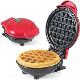 generic BLOSSOMBEAUTY Mini Waffle Maker 4 Inch- 350 Watts Stainless Steel Non-Stick Electric Iron Machine for Individual Belgian Waffles Pan Cakes Paninis or Other Snacks Mini Waffle Maker-picture-9