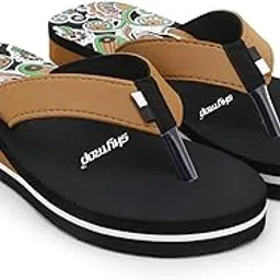 Women Nubuck Slippers Heels Printed Slippers Flipflop-image-64