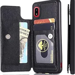 Anrek Galaxy A21 / Galaxy A20 / docomo SC-42A Case, Notebook Type, Wallet Type, Waterproof, Shock Absorption, Lightweight, Multi-functional, Drop Protection, Notebook Type Case, Black, Docomo SC42A / SC-02M / SC-42A, Premium PU Leather, Magnetic Adhesion, Pocket, One-Handed Operation, Back, IC Card Storage, Horizontal Position Function, Galaxy Samsung Galaxy A21 Black-picture-13