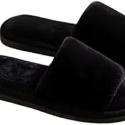 bhains ki ankh M2C Fluffy Fur Slippers for Women,Girls Cozy Lightweight & Versatile-picture-27