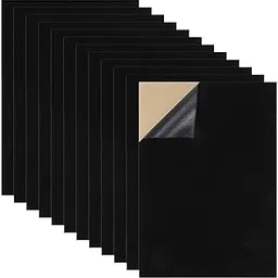 Caydo 12PCS Black Self Adhesive Felt Sheets, Soft Velvet Sticky Back Felt for Jewelry Box and Drawer Liner, Art and Craft Making(A4 Size)-picture-10