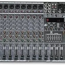 Xtreme Acoustics 8-Channel Mixer Professional Audio Mixing Console with Bluetooth Connectivity, 99 Digital Effects Hybrid Input Ports, Individual Phantom Power, Dual AUX output-picture-19