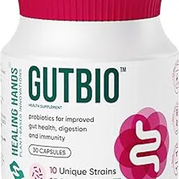 Healing Hands GutBio Probiotics| 25 Billion CFU 10 Unique Strains| Supports Gut Health, Digestion & Immunity| Clinically Proven Probiotic Supplement for Men & Women-picture-32