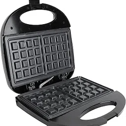 Portable Sandwich Maker, 750W Electric Panini Press Grill Waffle Maker with Non-Stick Plates, Easy to Clean Bread Toaster for Breakfast, Lunch, Desserts, Home Camping- Black-picture-13