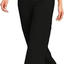 Women’s Rib Textured Straight Fit Parachute Cargo Pants | High Waist Stretchable Trousers for Casual & Office Wear | Daily & Travel use-image-63