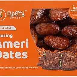 Flyberry Gourmet Ameri Dates (Khajoor/Khajur) 1kg | 100% Natural | Rich in Calcium, Iron and Potassium | Instant Energy-image-39