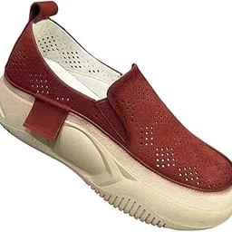 Women's Platform Sneakers Walking Shoes Soft Nonslip Lightweight Sports Shoes 38 Red|Clothing Shoes & Accessories | Womens Shoes | Flats & Oxfords|1 Pair Womens Shoes-image-63