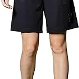 xtep Women Mid Rise Regular Fit Long Length Black Running Shorts-picture-20