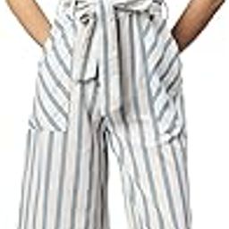 cottinfab Off-White & Blue Striped Shirt Collar Cotton Jumpsuit-picture-5