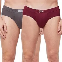 zoiro Men's Soft Classic Cotton Blend Solid Briefs (Pack of 2)-picture-23