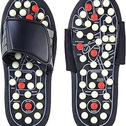 Vemlons Yoga Paduka Spring Acupressure & Magnetic Therapy Acupressure Slippers Unisex Natural Foot Massager for Full Body Blood Circulation Acupressures Paduka Slipper's for Men & Women (8)-image-69