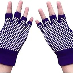 Drange Women Yoga Gym Body Building Training Sport Workout Bike Cycling No-Slip Yoga Gloves (Purple)-image-16