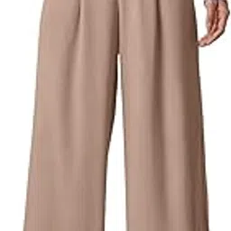 greciilooks Women's High Rise High Waist Trousers Flared Korean Style Formal Pants | Elegant for Office, College & Events-picture-36