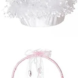 BNF® 2X Flower Girl Basket Bowknot Flower Candy Baskets Decor for Holiday|Home & Garden |Wedding Supplies|Ring Pillows & Flower Baskets image 1