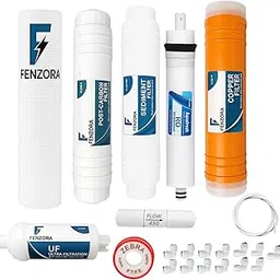 FENZORA 100 GPD RO Water Purifier Service Kit Compatible for All Type of Ro+UV Water Purifier (Copper 10") image 1