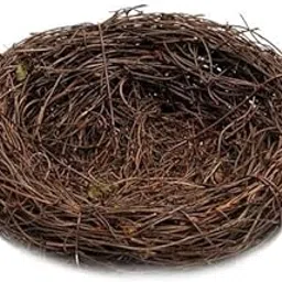 bnf 4xHandmade Vine Bird Nest House Home Nature Craft Sill Holiday Decoration 8cm | Yard, Garden & Outdoor Living | Bird & Wildlife Accessories | Birdhouses-picture-20