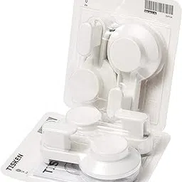 IKEA TISKEN White Drill-Free Bathroom Hook with Suction Cup - Set of 4-picture-28
