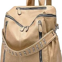 comfabie Leather Backpack for women | College Bag | Office | Work | Travel | Big Size women travel backpack |Daily use | Birthday Gifts for women | Handbag Shoulder Purse Bags for Women large backpack-picture-52