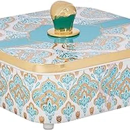 Amazon Brand - Solimo Airtight Dry Fruit Container Set With Serving Tray & Lid | Plastic Dry Food Storage Box I Gifting Set I Multi-Purpose Box I Serving Set with 4 Section, Blue-image-53