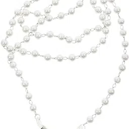 saz dekor SAZ DEKOR® Glasses Chain Necklace Lanyard Portable Eyewear Holder Beaded Eyeglass Chain White-picture-21