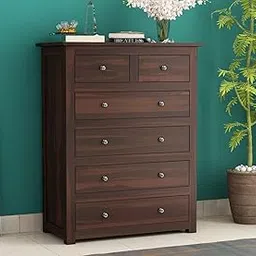 AMBICA WOODMART Sheesham Wood Chest of Drawer | Cheast of Drawer for Storage and Spacious Dresser for Hall Home Office Furniture, Kitchen Cabinet|Colour (Brown) Finish (Dark Walnut) A18-picture-12