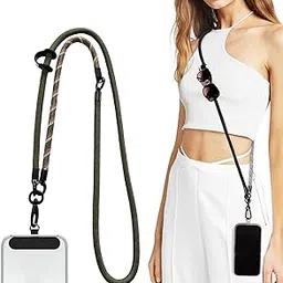 3-in-1 Adjustable Anti-Theft Phone Lanyard with Tether Tab, Universal Crossbody Neck Wrist Strap for most mobile phone cases, cameras, headphones, USB flash drives, ID cards-image-48